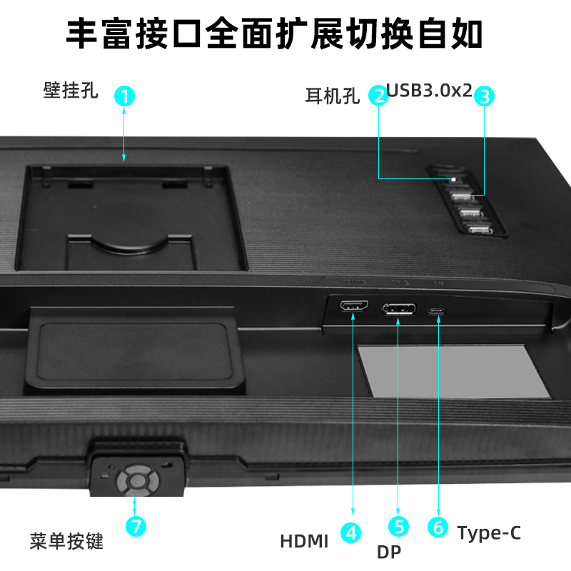 三星S27A800UJC 27英寸4K显示器IPS屏 Type-c专业设计HDR护眼屏幕 - 图2