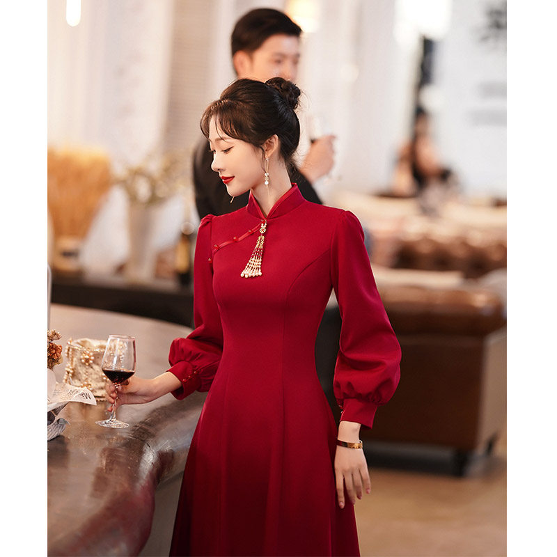 中式新娘2021新款结婚答谢宴敬酒服 雯凤燕服饰礼服/晚装