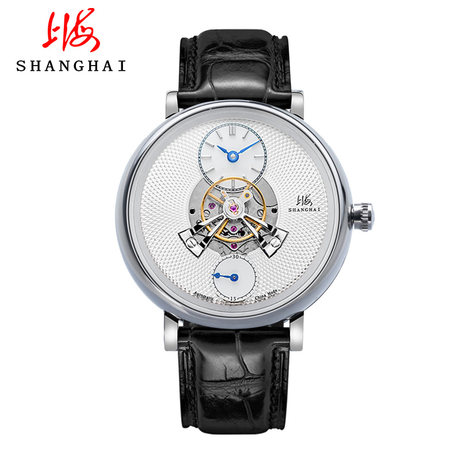 Shanghai Watch Men S Mechanical Watch Center Flywheel Sky Dome Domestic Watch Authentic 19 New Product 0