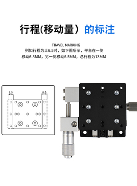 LX40/60/80/90/100/125L-R-C手调精密位移平台XY轴微调平移台滑台