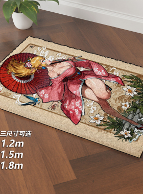 桃子公主碧琪碧姬超级马力欧兄弟午睡毯地毯装饰画