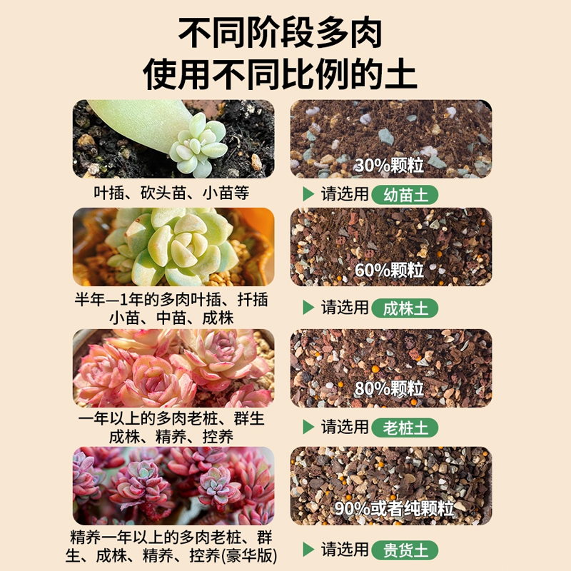 多肉颗粒土多肉专用土颗粒养多肉的多元泥炭肉肉全纯颗粒土营养土-图2