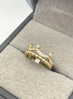 出口韩国14k真金AU585戒指孤品重量2.09克 标准码13号