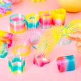 Прозрачный детский Слинки для детского сада для друга, подарок на день рождения