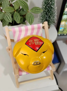 可爱风创意陶瓷手绘小猪五福临门