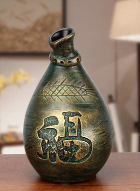 摆件客厅陶瓷青铜器中式