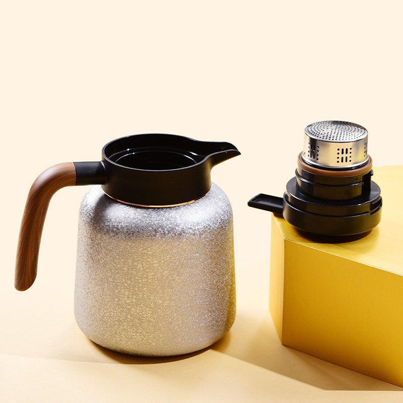 天福彼物钛雅焖茶壶 304不锈钢闷泡茶保温壶覆钛涂层大容量1.2L,淘宝优惠券,粉丝福利购,淘宝优惠卷