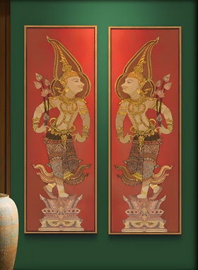 安美玄关泰式可定制复古装饰画