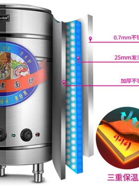 乐创煮面炉商用燃气麻辣烫锅