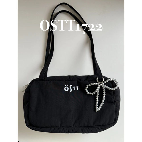 〈OSTT波士顿包〉手提尼龙防水ins可爱百搭原创设计腋下刺绣包 - 图2