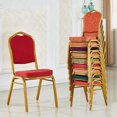 酒店椅子将军椅宴会椅婚庆贵宾椅会议展会活动椅红色饭店餐桌椅