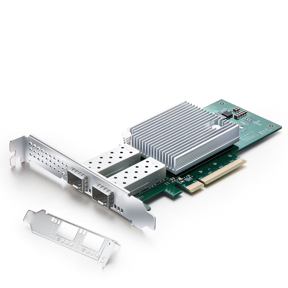 万兆光口网卡 intel XL710芯片双口四口 X710-DA4/DA2 10G SFP+光纤pcie服务器网卡-图1