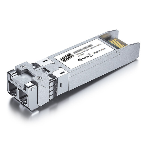 10G万兆多模双纤光模块 10G SFP+ 850nm 300m LC接口 兼容华为H3C思科交换机 数据中心高速光纤模块 - 图0