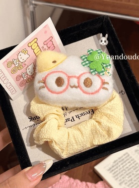 四叶草幸运小猫发圈发绳表情猫