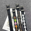Roller buckle embroidery colorful cross belt vine pin buckle belt men and women same style personalized trendy versatile trouser belt