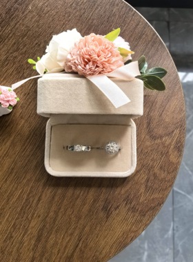 仿真钻戒结婚对戒婚礼一对戒情侣求婚交换仪式情侣款送女友可调节