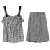 Mùa thu hươu 19 bộ đồ ngủ vest yếm mới của phụ nữ mùa hè mỏng phần bông quây gợi cảm có thể được mặc bên ngoài bộ đồ dịch vụ gia đình - Bộ Pajama
