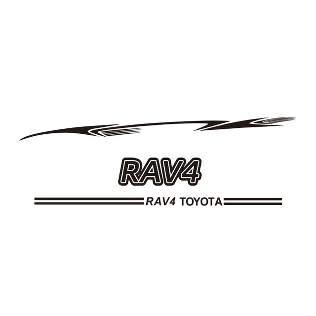Toyota Rongfang modified waistline pull pattern body sticker