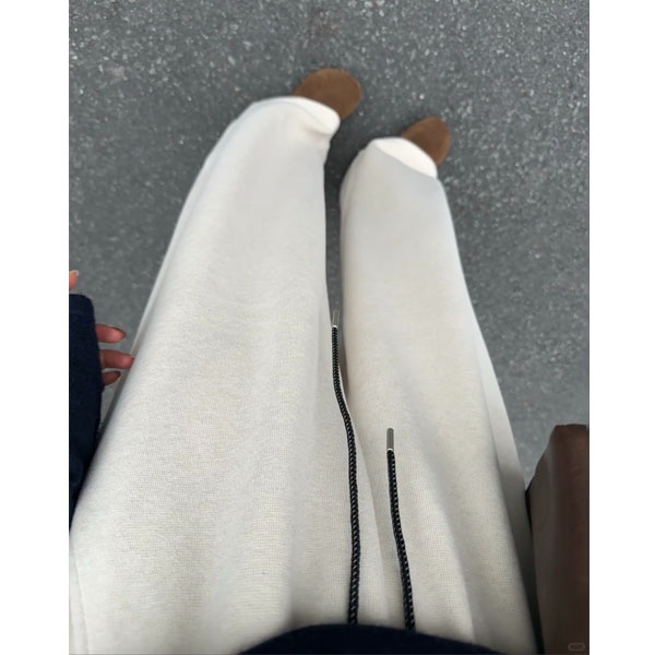 糯米裤女2026新款流行爆款显瘦软糯垂感休闲裤宽松bf慵懒风运动裤 - 图2