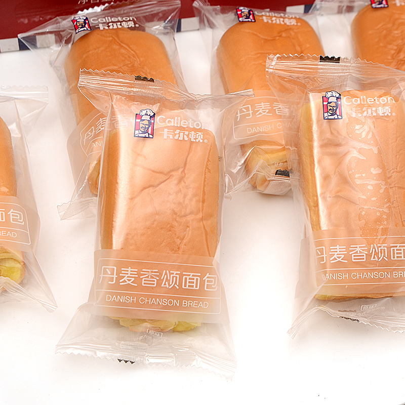 卡尔顿面包丹麦香颂夹心面包2斤早餐面包休闲食品整箱4斤多种拼装 - 图1