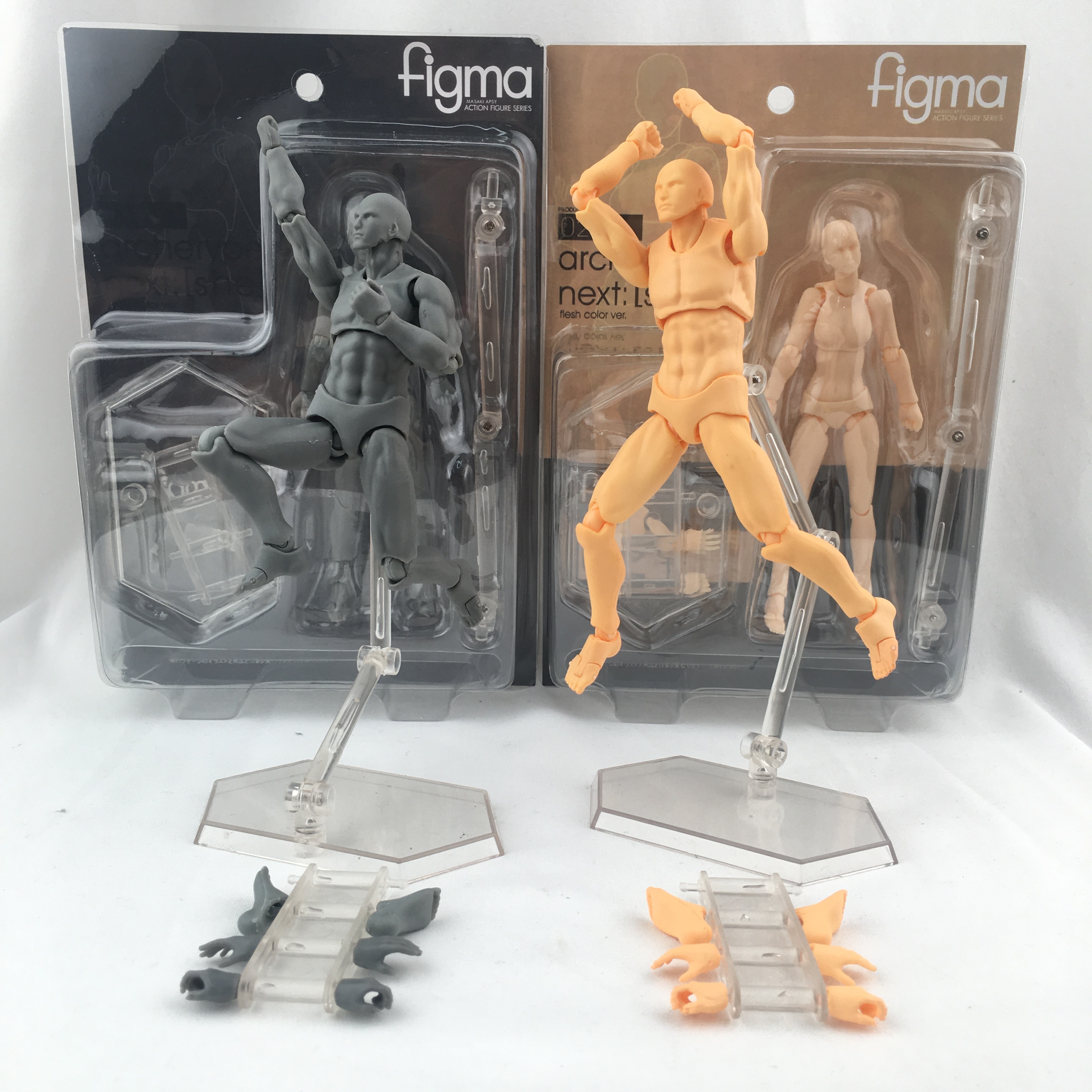 figma素体美术人体模型玩具日本人偶关节可动成人绘画肌肉shf素体 - 图0