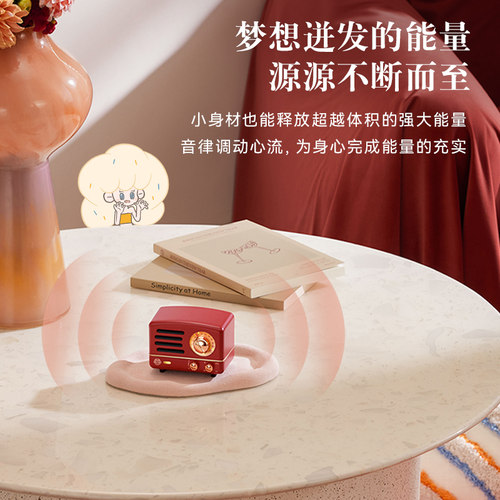 猫王音响复古收音机蓝牙音箱家用新婚订婚送女友闺蜜生日新婚礼物 - 图2