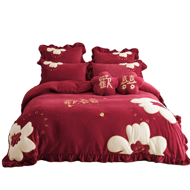 Xiaohongshu recommends autumn and winter milk velvet joy four-piece set
