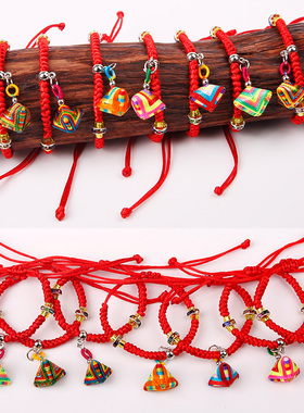 diy小粽子手工编制端午节五彩绳