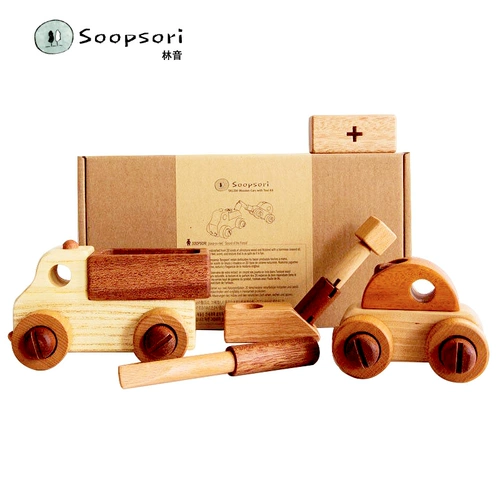 Soopsori, съемный конструктор, игрушечная машина, комплект, винт, Южная Корея, инженерная машина, DIY, 3 лет, подарок на день рождения