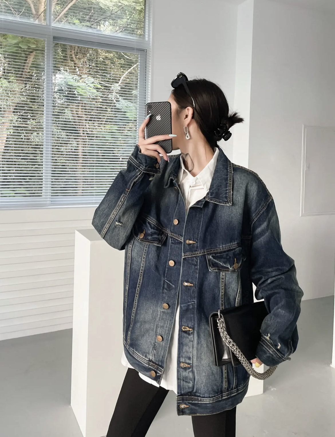 FEAR OF GOD FOG复线 ESSENTIALS第六季工水洗牛仔夹克外套上衣