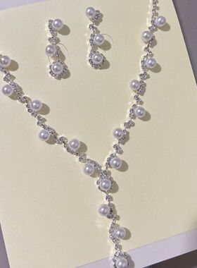 项链女配饰超酷锁骨链不掉色轻奢小众珍珠链显白法式气质海边颈链