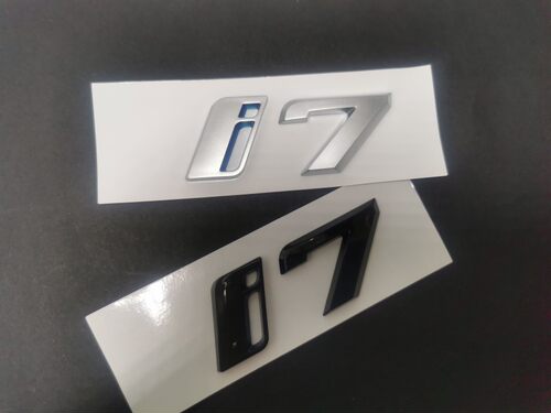 适用于汽车BMW 宝马 G26 i4 M50 亮黑尾标车标 i7i3新能源贴标 - 图1