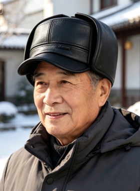 中老年冬天护耳棉帽男士户外骑行加厚抗寒风雪帽子