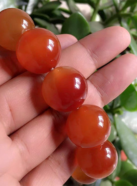 大号玛瑙佛珠玉石手串天然手链