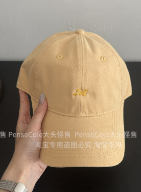 大头怪售版型好自制M韩版ins风小众时尚字母男女百搭棒球帽显脸小
