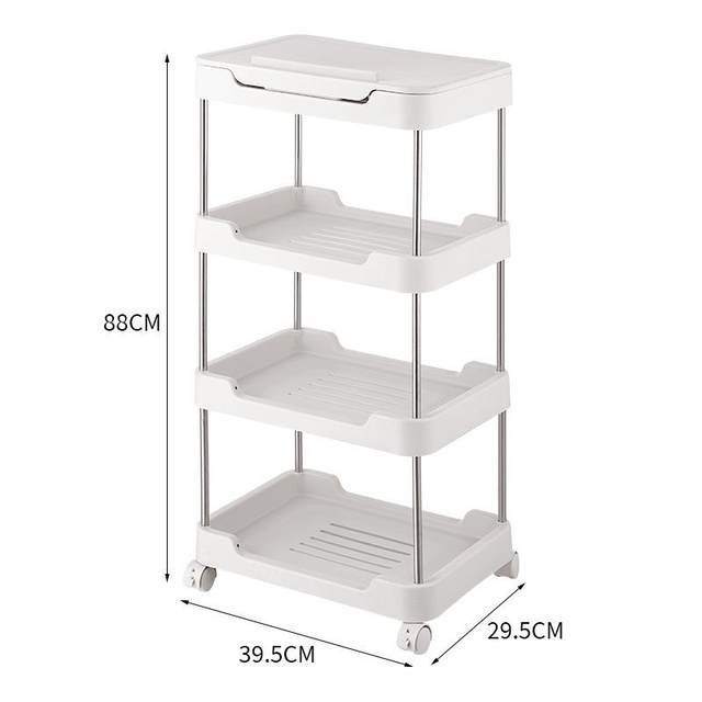 Storage rack Multi-functional living room, kitchen and bedroom storage top can be placed with flat panel easel large capacity small cart