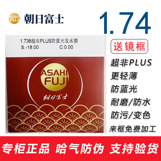 Asahi Fuji 1.74 ultra non-plus hyperbolic lens