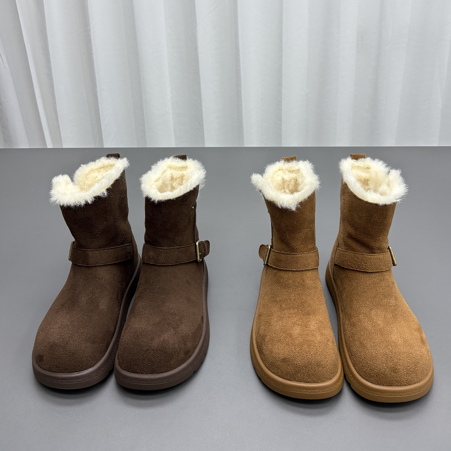 羊猄绒羊毛雪地靴女2025冬季新款圆头厚底套筒加厚保暖舒适棉靴潮,淘宝优惠券,粉丝福利购,淘宝优惠卷