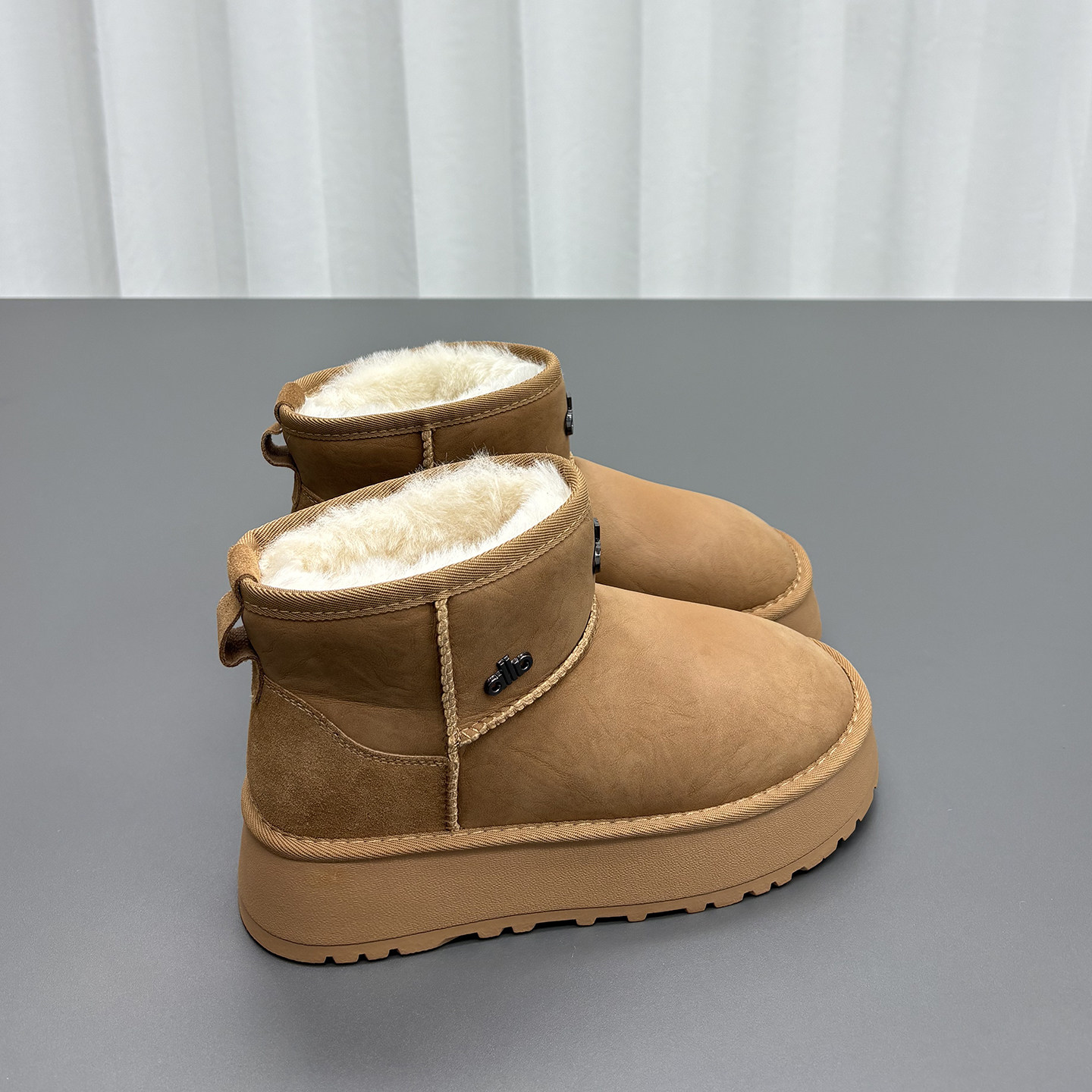 真皮羊毛雪地靴女2025冬季新款圆头厚底加厚保暖防滑牛皮休闲棉靴,淘宝优惠券,粉丝福利购,淘宝优惠卷