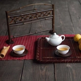 Бамбук Творческий фиолетовый бамбуковый антикварный чайный ветер ветер -заклинание чайные церемония