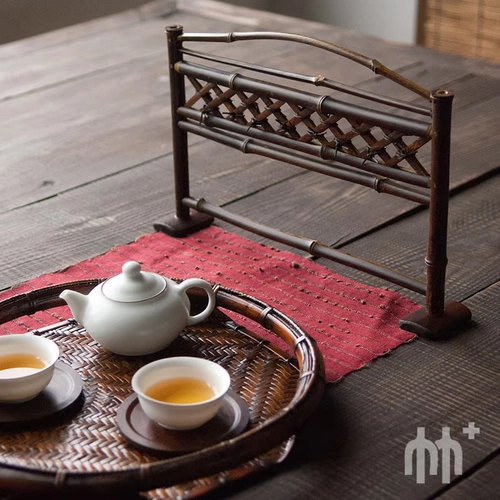 Бамбук Творческий фиолетовый бамбуковый антикварный чайный ветер ветер -заклинание чайные церемония