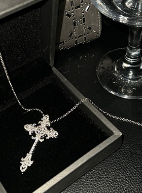 气质高级感十字架锆石项链