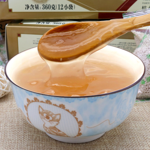 天堂藕粉西湖杭州特产桂花莲子味莲藕粉羹速溶手工冲饮早餐360g - 图1