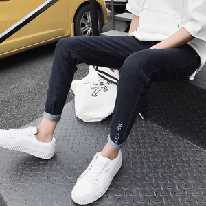 男牛仔裤小脚裤