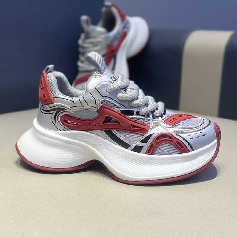 老爹鞋2025秋季爆款青年网面透气厚底拼色潮流痞帅高颜值休闲男鞋,淘宝优惠券,粉丝福利购,淘宝优惠卷