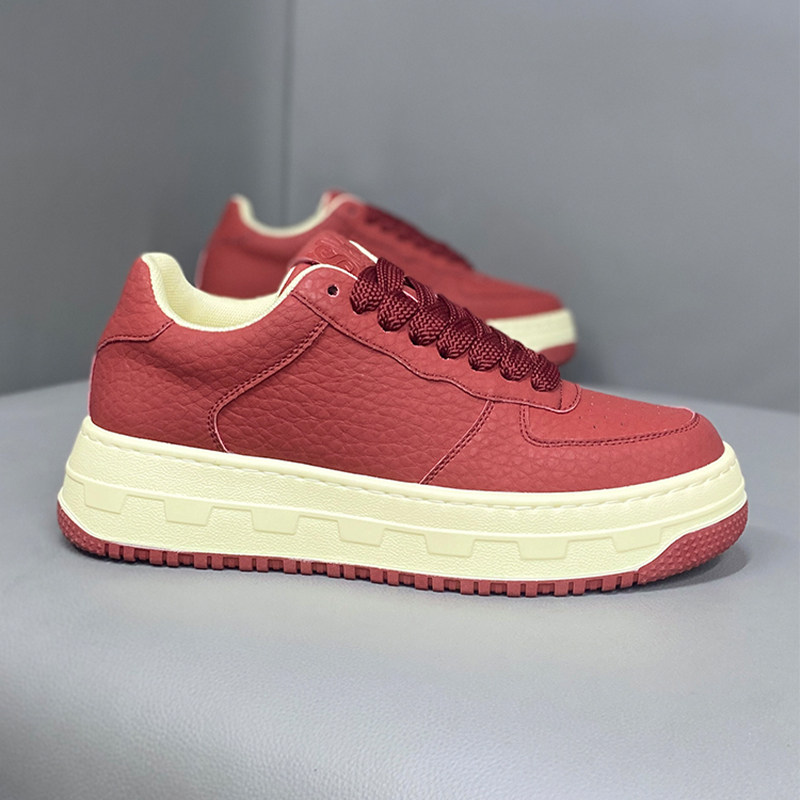 板鞋2025秋冬季新款纯色皮面厚底增高透气爆款超火小白鞋休闲男鞋,淘宝优惠券,粉丝福利购,淘宝优惠卷