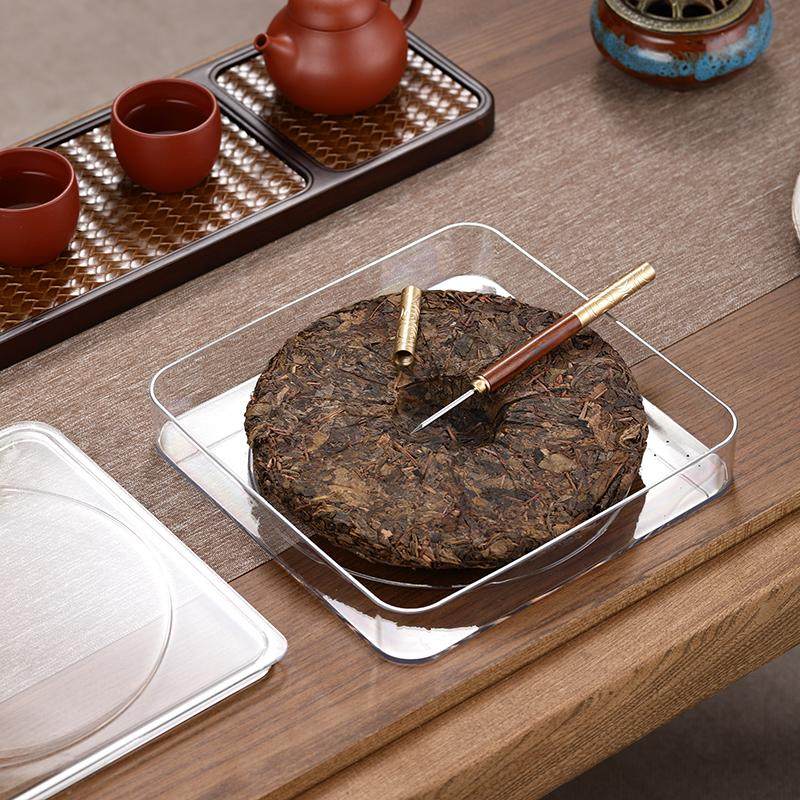 普洱茶存放盒中式茶饼收纳盒防潮密封多层展示架防尘展示盒塑料,淘宝优惠券,粉丝福利购,淘宝优惠卷