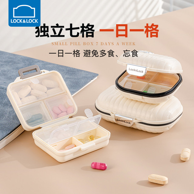 Lock Lock Pill Box Plastic Storage Box