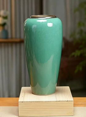 简约陶瓷插花瓶玉兰干花银柳专用