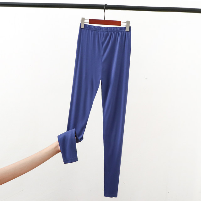 Modal spring and summer leggings female big SIZE high -waisted early autumn pencil pants thin pure color slim pants thin tight pants